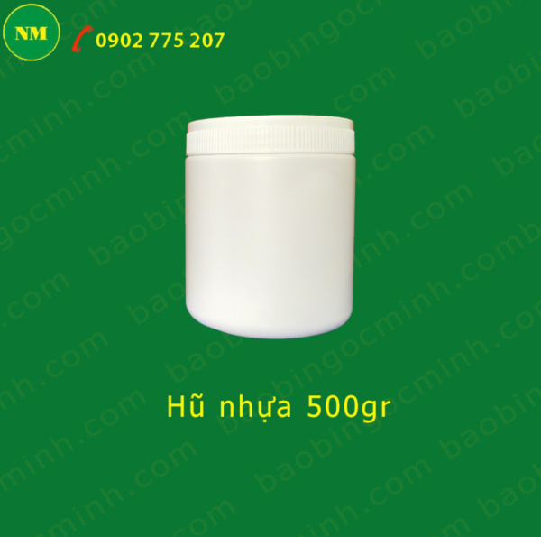hủ nhựa hdpe 0.5kg