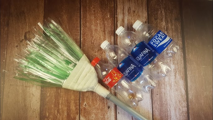 dùng chai nhựa làm chổi